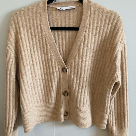 ZARA - Oatmeal button down cardigan - Picture 2 of 3